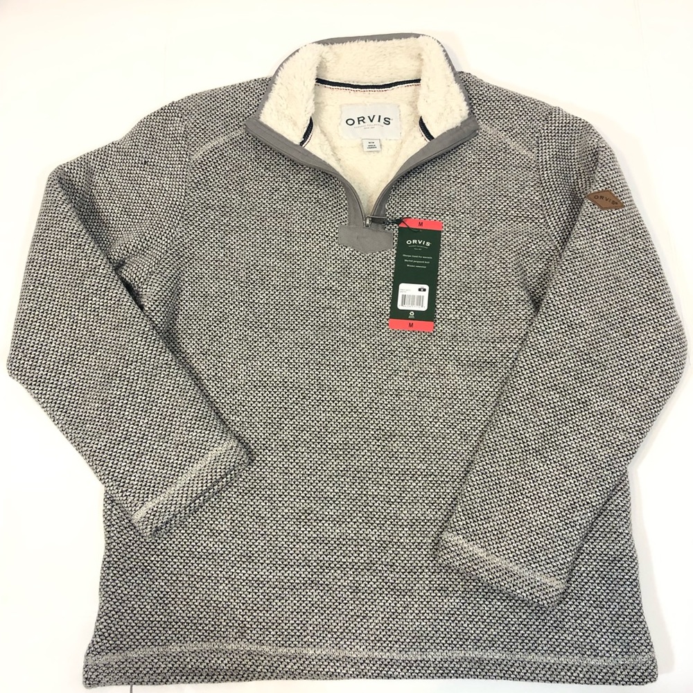 Sherpa-Lined Quarter Zip Pullover NWT